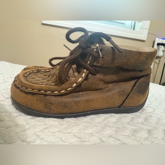 Twister Brown Woven Baby Shoes - Picture 2 of 8